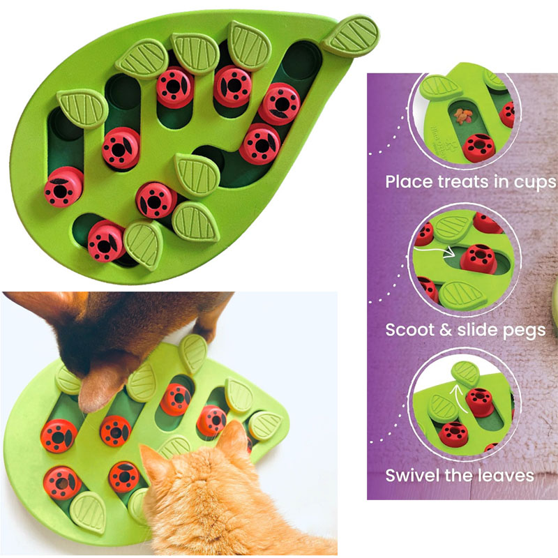cat puzzle feeder
